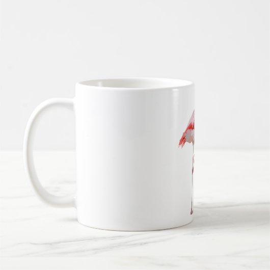 F ist für Flamingo Kaffeetasse (Links)