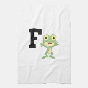 F ist für Frogman Geschirrtuch
