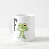 F ist für Frogman Kaffeetasse (Vorderseite Links)