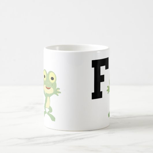 F ist für Frogman Kaffeetasse (Mittel)