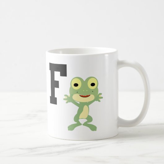 F ist für Frogman Kaffeetasse (Rechts)