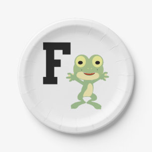 F ist für Frogman Pappteller