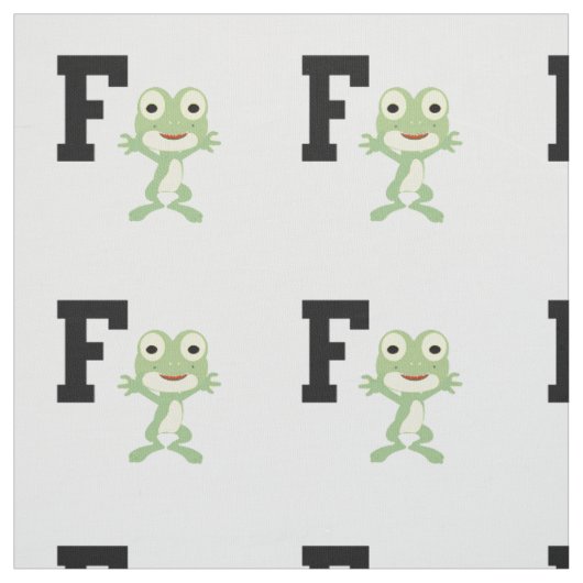 F ist für Frogman Stoff (Muster)