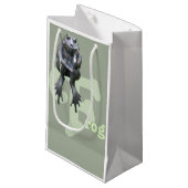 F ist für Frosch Kleine Geschenktüte (Vorderseite Schrägansicht)