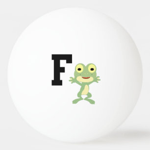 F ist für Froschmann Tischtennisball