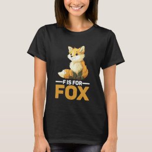 F ist für Fuchs Grundschule Kindergarten Lesen Leh T-Shirt
