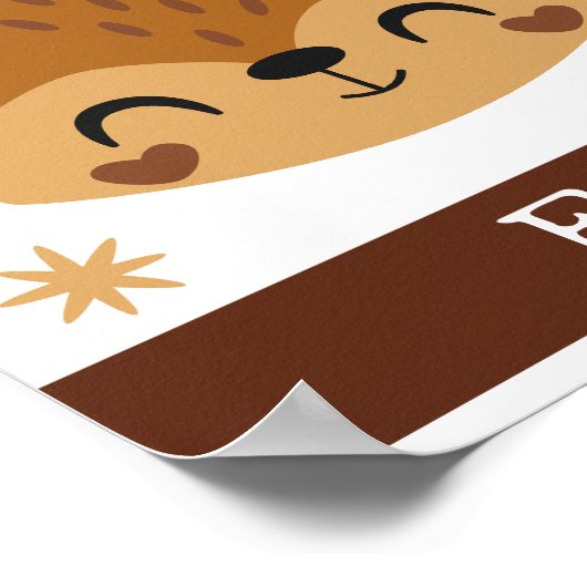 F ist für Fuchs, Kinderzimmer, Schlafzimmer, Kinde Poster (Ecke)