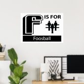 F ist für Fußball Poster (Heimbüro)