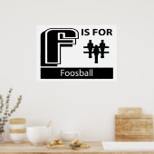 F ist für Fußball Poster (Küche)