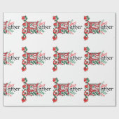 F ist für Pater Wrapping Paper Geschenkpapier (Flach)