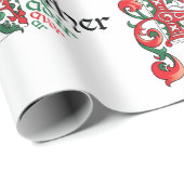 F ist für Pater Wrapping Paper Geschenkpapier (Rolleneckpunkt)