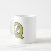 F ist für... personalisierten Schlamm. Kaffeetasse (Vorderseite Links)