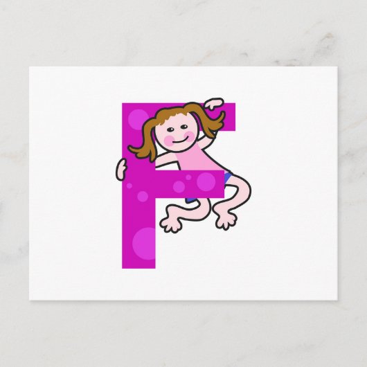 F ist für postkarte (Vorderseite)