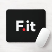 F IT Anti Fitness Slogan Mousepad (Mit Mouse)