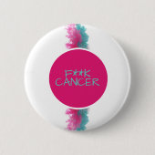 F***K KANKERBrust/Eierstockkrebs Button (Vorderseite)