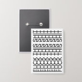 F**k This Shit-Hidden Message 144BW Modern Unusual Button (Vorderseite/Rückseite)