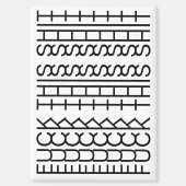 F**k This Shit-Hidden Message 144BW Modern Unusual Magnet (Vorderseite)