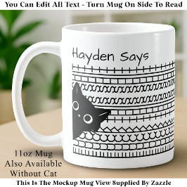 F**k This Shit-Hidden Message Funny Cat Lover Kaffeetasse