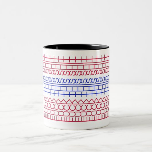 F**k This Shit-Hidden Message,Funny White Coffee Zweifarbige Tasse (Mittel)