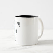F Kunst  Zweifarbige Tasse (VorderseiteRechts)