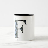 F Kunst  Zweifarbige Tasse (Mittel)