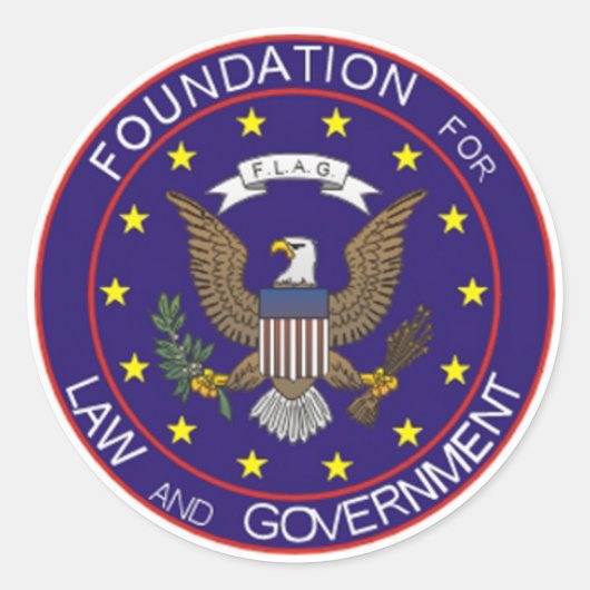 F.L.A.G.-Aufkleber Runder Aufkleber (Vorderseite)