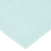 F & L Aqua Gingham Tischdecke (Schrägansicht)