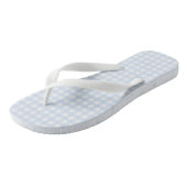 F & L Blue Gingham Badesandalen (Schrägansicht)