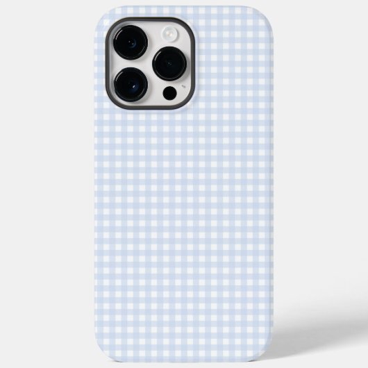 F & L Blue Gingham Case-Mate iPhone Hülle (Rückseite)