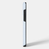 F & L Blue Gingham iPhone Hülle (Linke Seite)