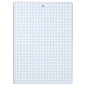 F & L Blue Gingham Klemmbrett (Rückseite)
