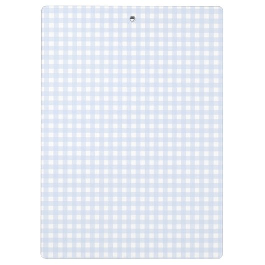 F & L Blue Gingham Klemmbrett (Rückseite)