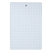 F & L Blue Gingham Mini Klemmbrett (Rückseite)