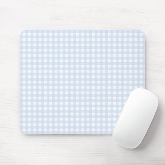 F & L Blue Gingham Mousepad (Mit Mouse)