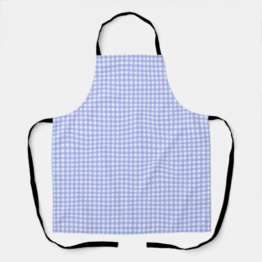 F & L Blue Gingham Schürze (Vorderseite)