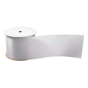F & L Colorful Gingham Satinband