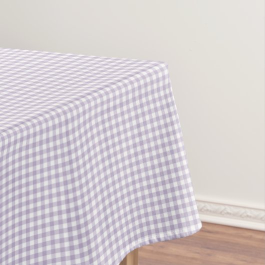 F & L Dark Lila Gingham Tischdecke (Beispiel)