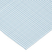 F & L Darker Blue Gingham Tischdecke (Schrägansicht)