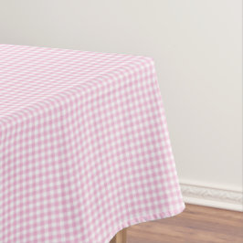 F & L Darker Pink Gingham Tischdecke