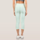F & L Green Gingham Capri Leggings (Rückseite)