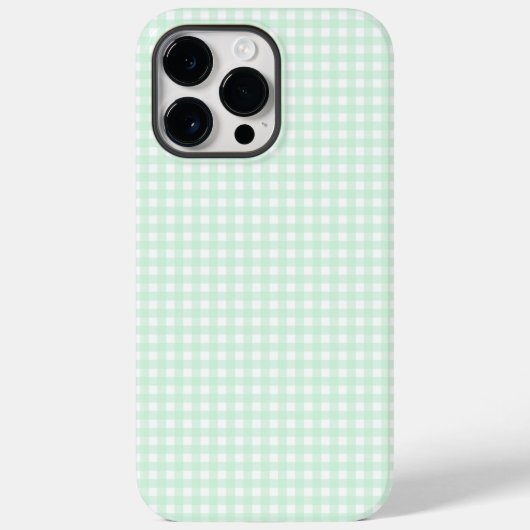 F & L Green Gingham Case-Mate iPhone Hülle (Rückseite)