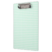 F & L Green Gingham Klemmbrett (Links)