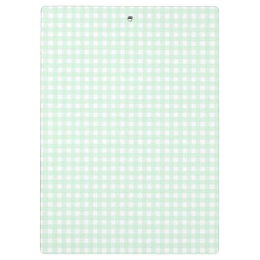 F & L Green Gingham Klemmbrett (Rückseite)