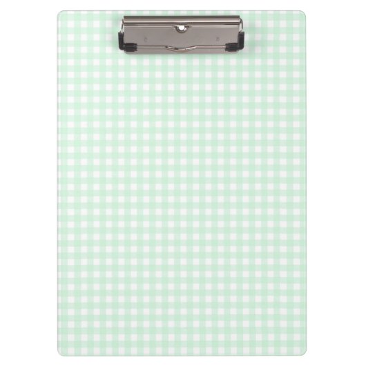 F & L Green Gingham Klemmbrett (Vorderseite)