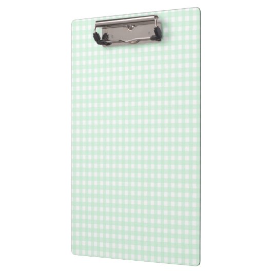 F & L Green Gingham Klemmbrett (Links)