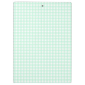 F & L Green Gingham Klemmbrett (Rückseite)