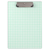 F & L Green Gingham Klemmbrett (Vorderseite)