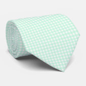 F & L Green Gingham Krawatte (Gerollt)