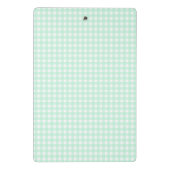 F & L Green Gingham Mini Klemmbrett (Rückseite)