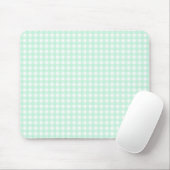 F & L Green Gingham Mousepad (Mit Mouse)